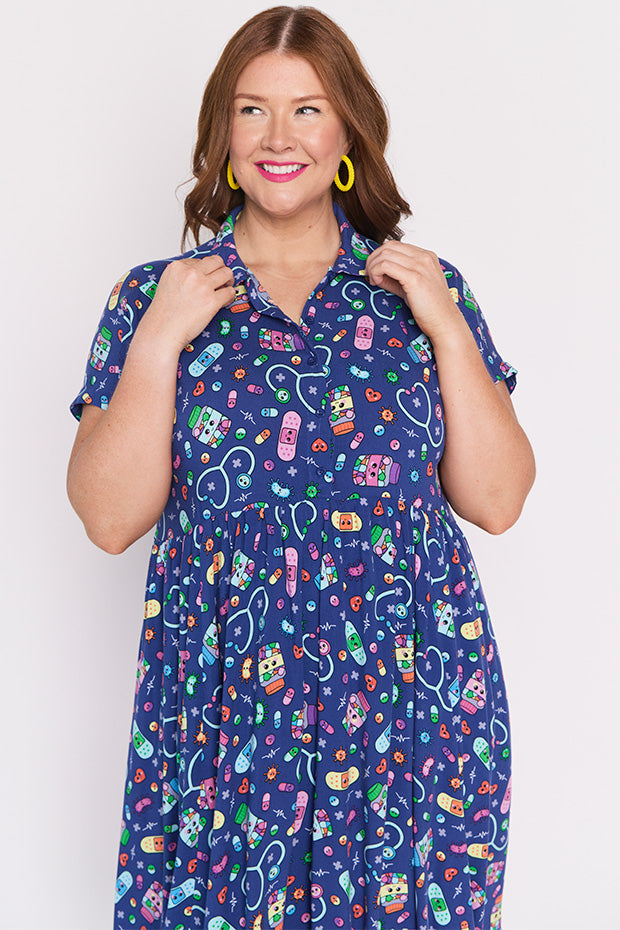 Kimba Happy Health Dress – Happy Health shirt dress