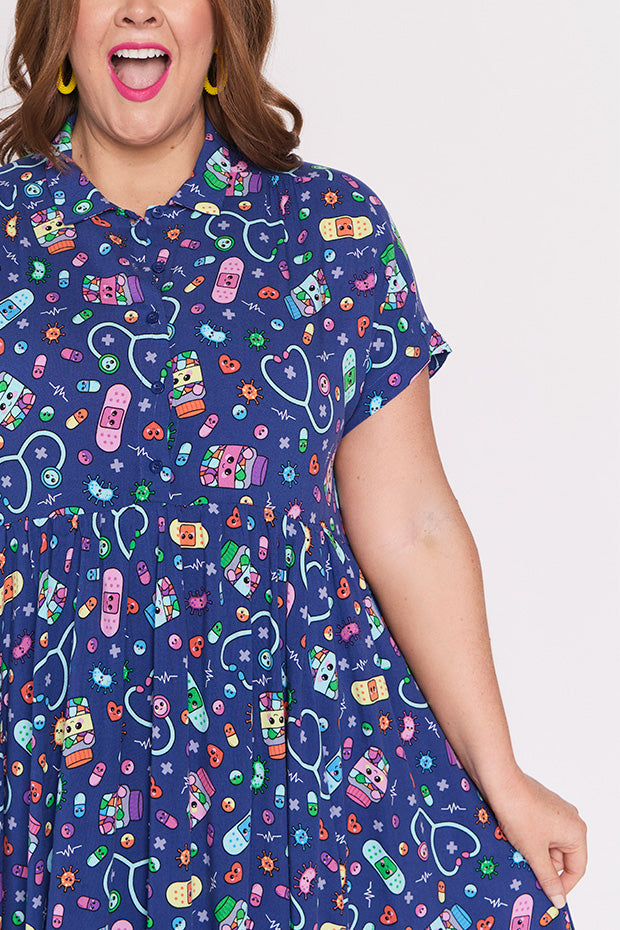 Kimba Happy Health Dress – Happy Health shirt dress