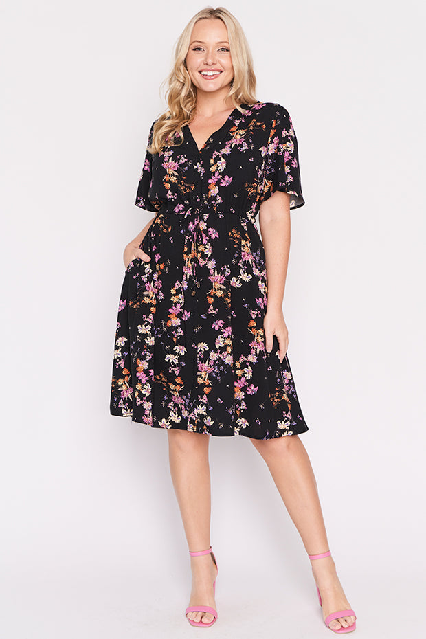 Jaz Sunset Shadow Dress – Sunset Shadow knee length dress