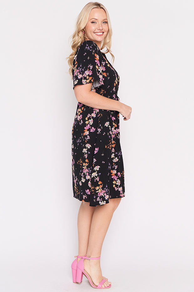 Jaz Sunset Shadow Dress – Sunset Shadow knee length dress