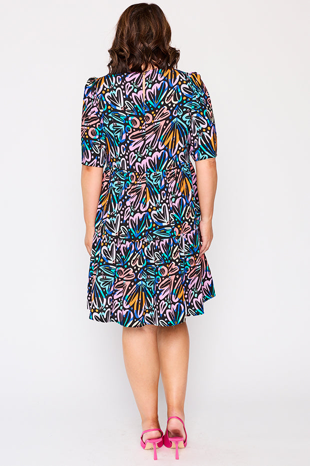 Izzie Firework Flowers Dress – Firework Flowers mini dress