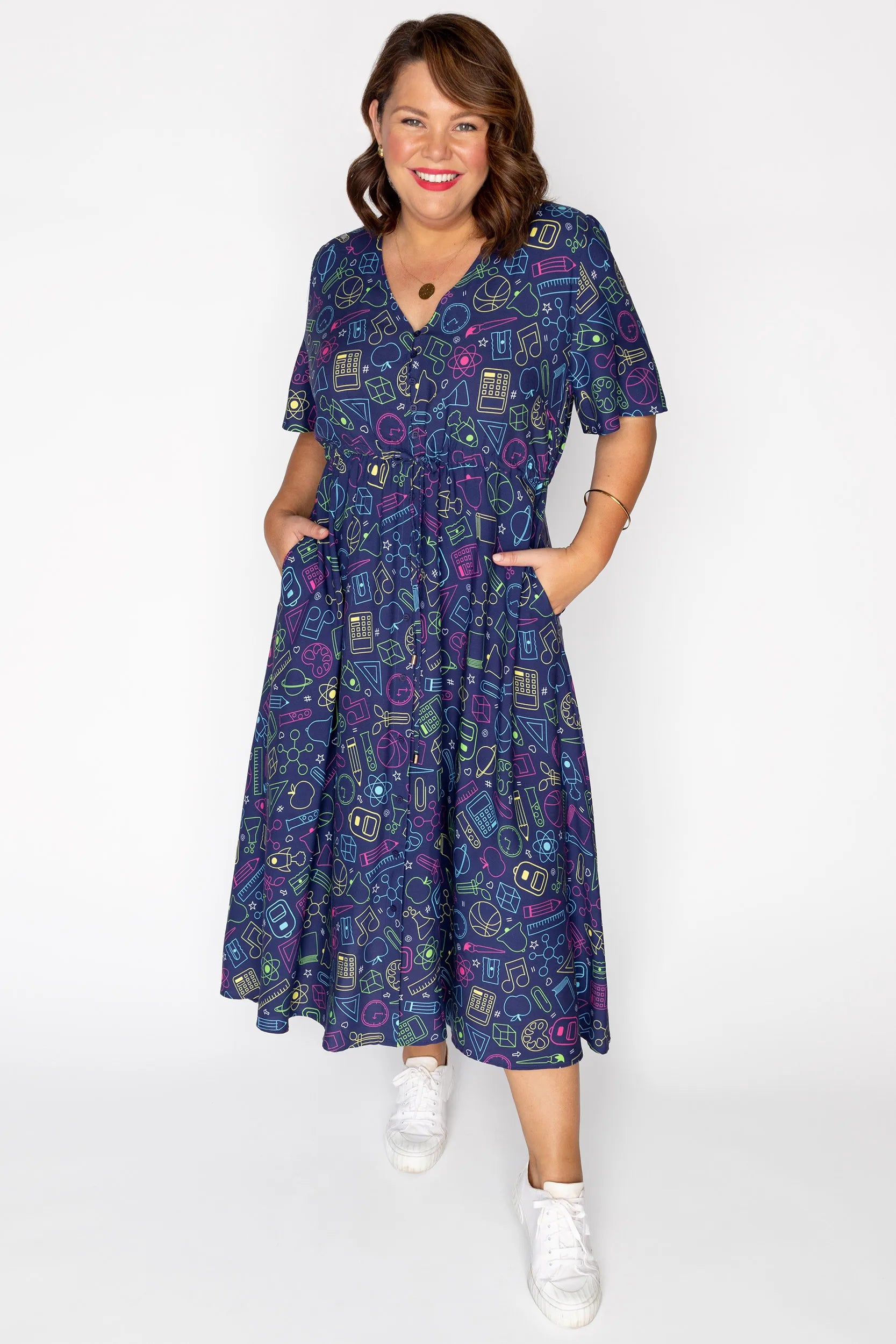Michelle Back To School Dress – Back To School midi dress