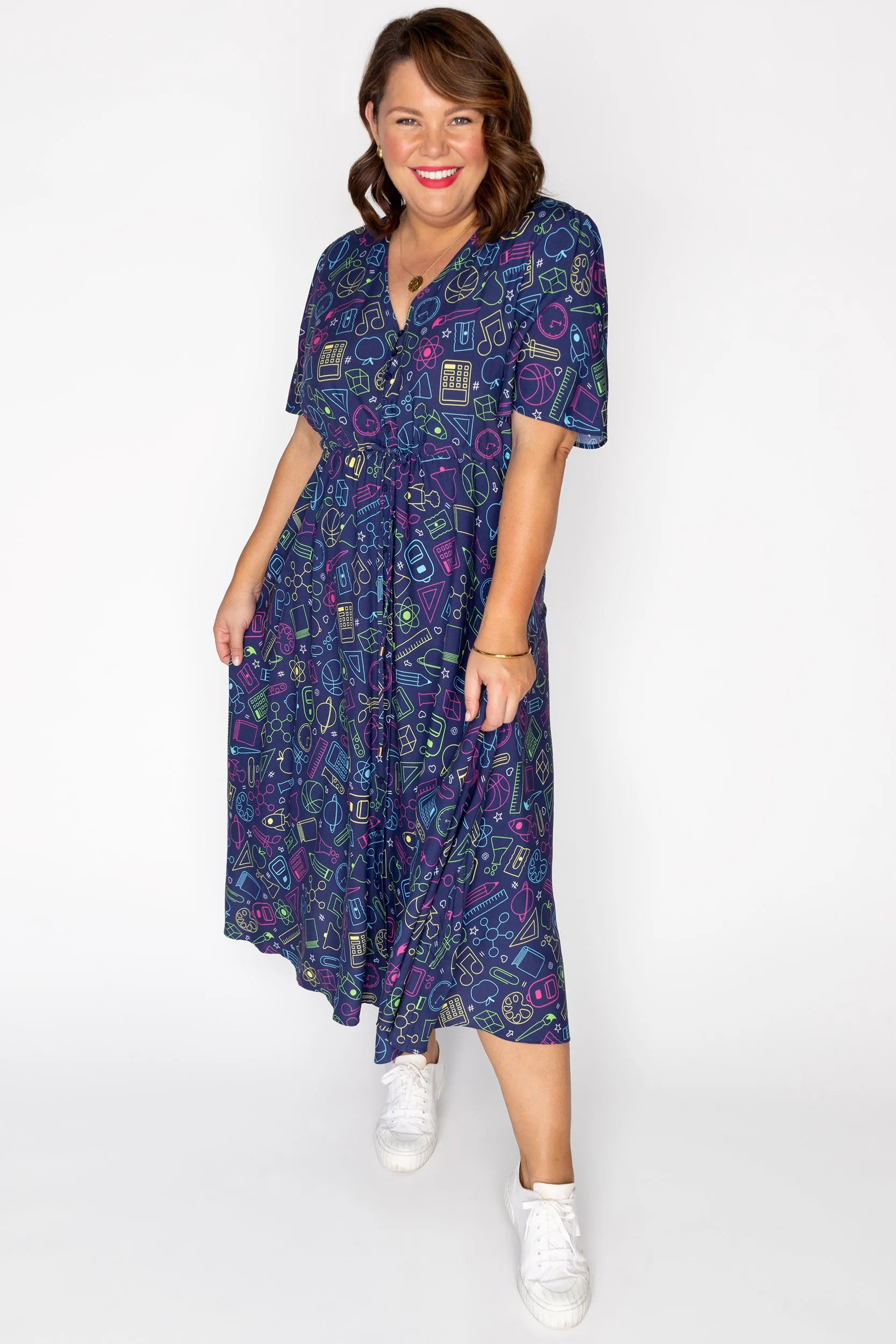 Michelle Back To School Dress – Back To School midi dress