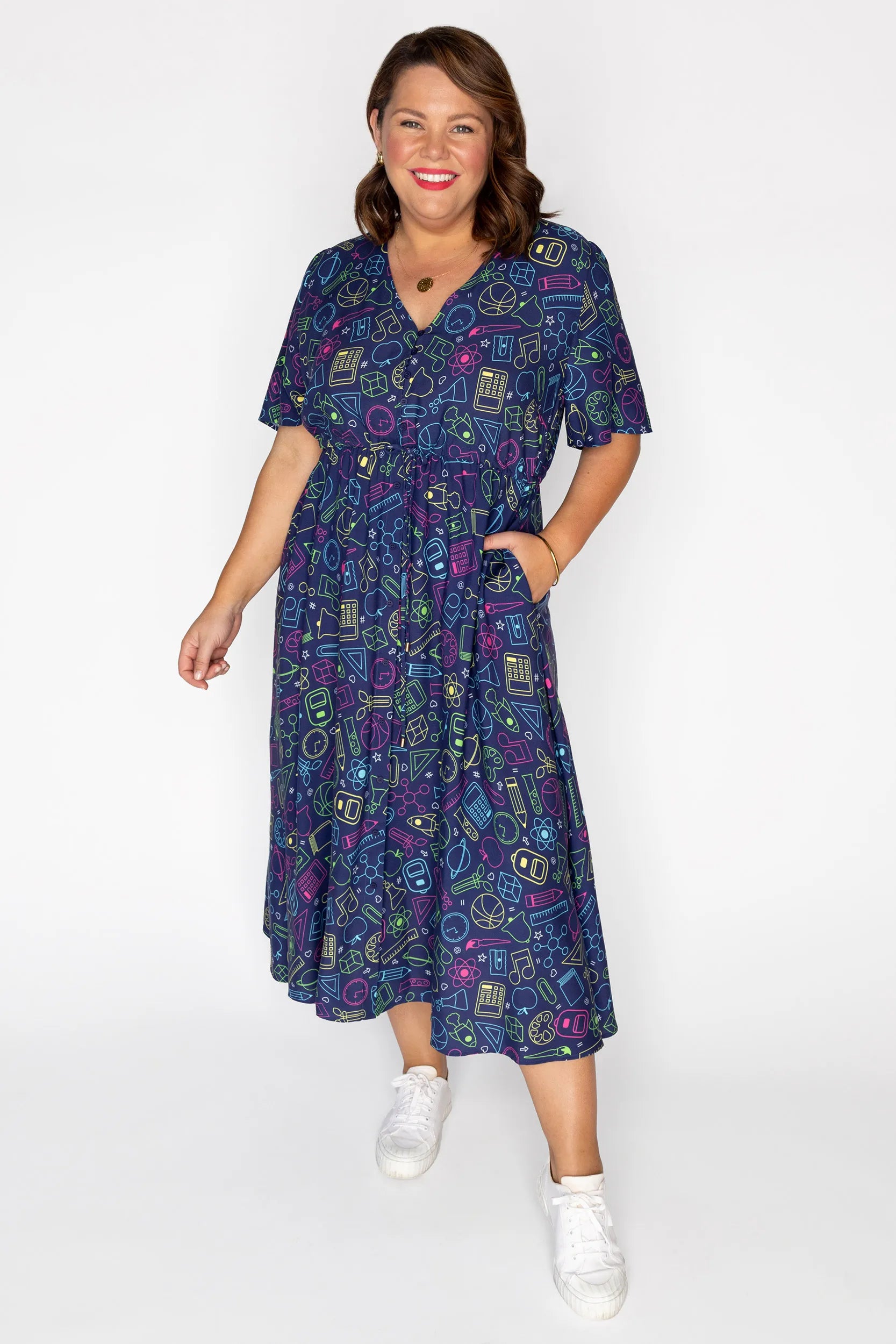 Michelle Back To School Dress – Back To School midi dress