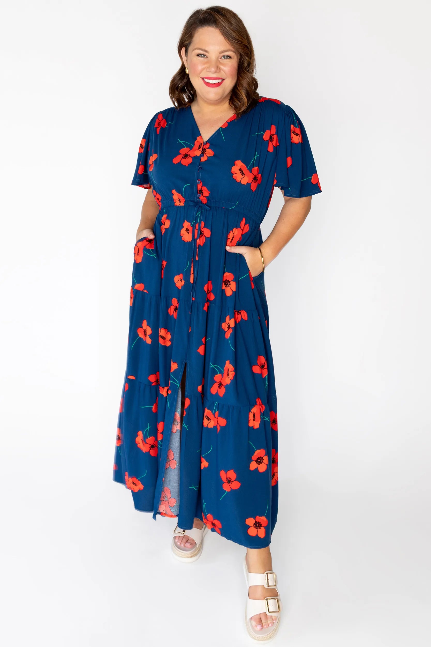 Alexia Red Poppy Fields Maxi Dress – Red Poppy Fields  maxi dress