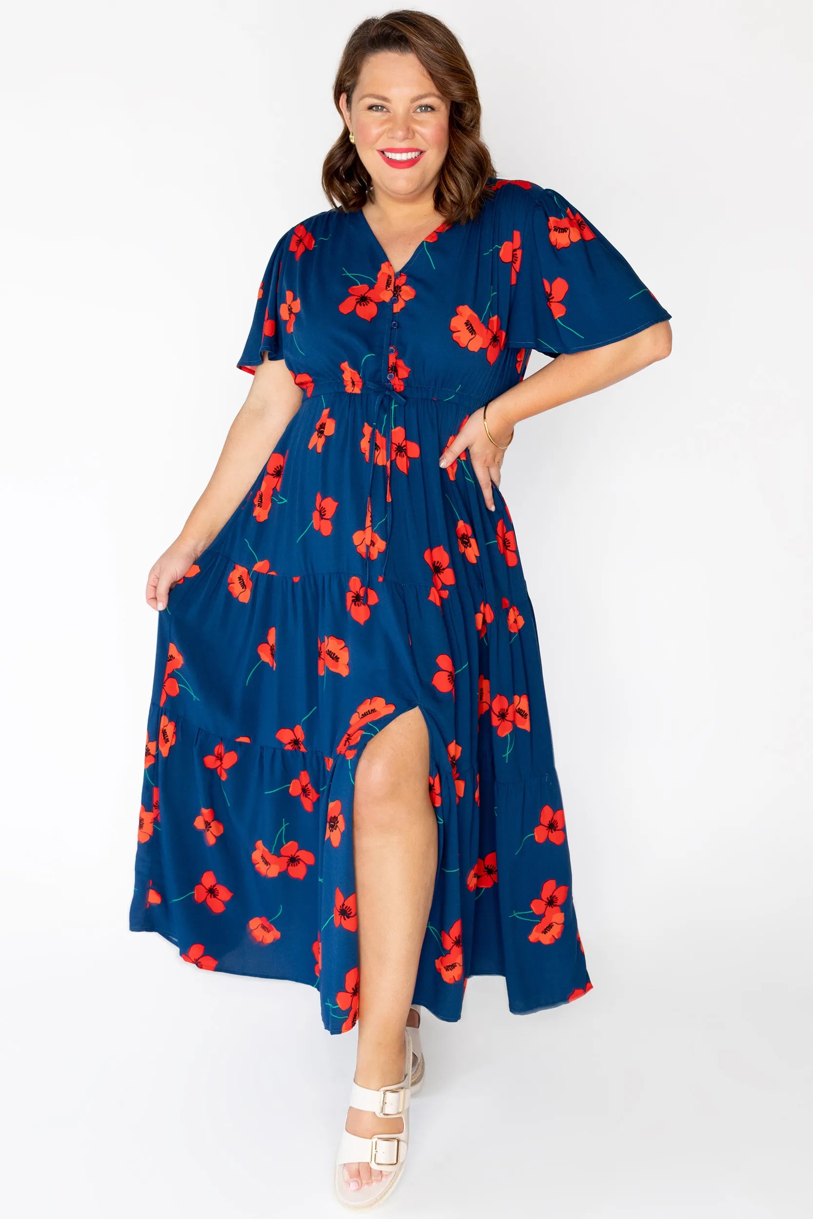 Alexia Red Poppy Fields Maxi Dress – Red Poppy Fields  maxi dress