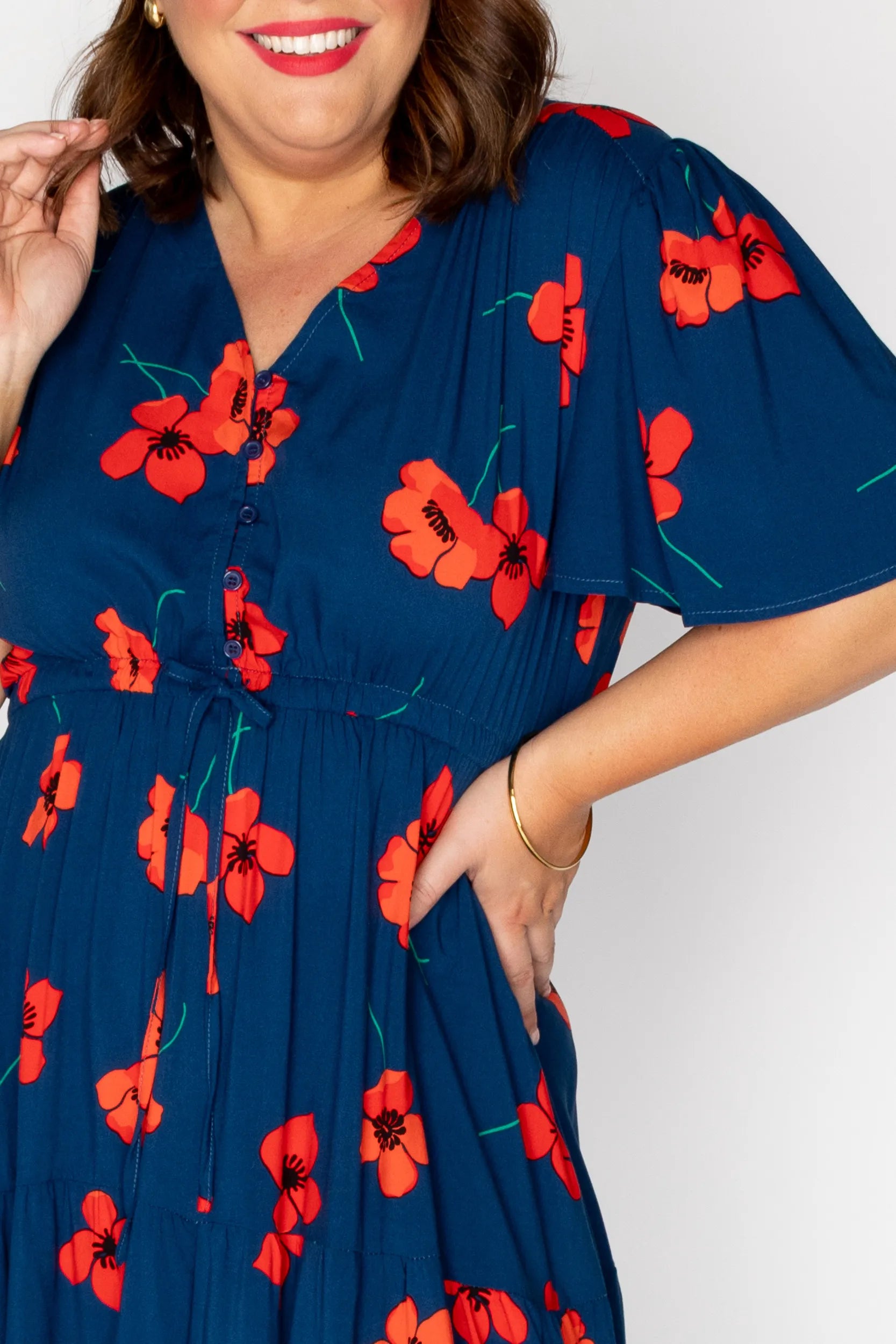 Alexia Red Poppy Fields Maxi Dress – Red Poppy Fields  maxi dress
