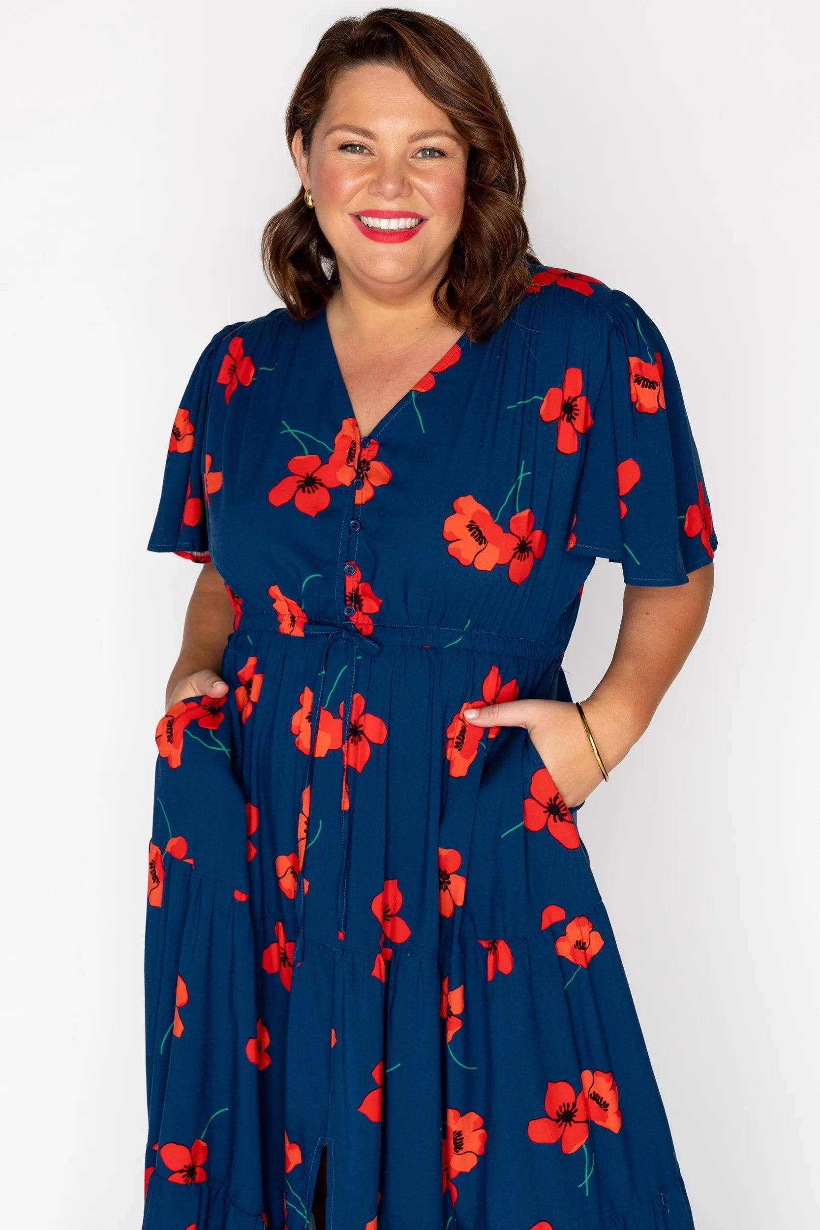 Alexia Red Poppy Fields Maxi Dress – Red Poppy Fields  maxi dress