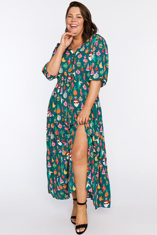 Adeline Christmas Vacation Dress – Christmas Vacation maxi dress