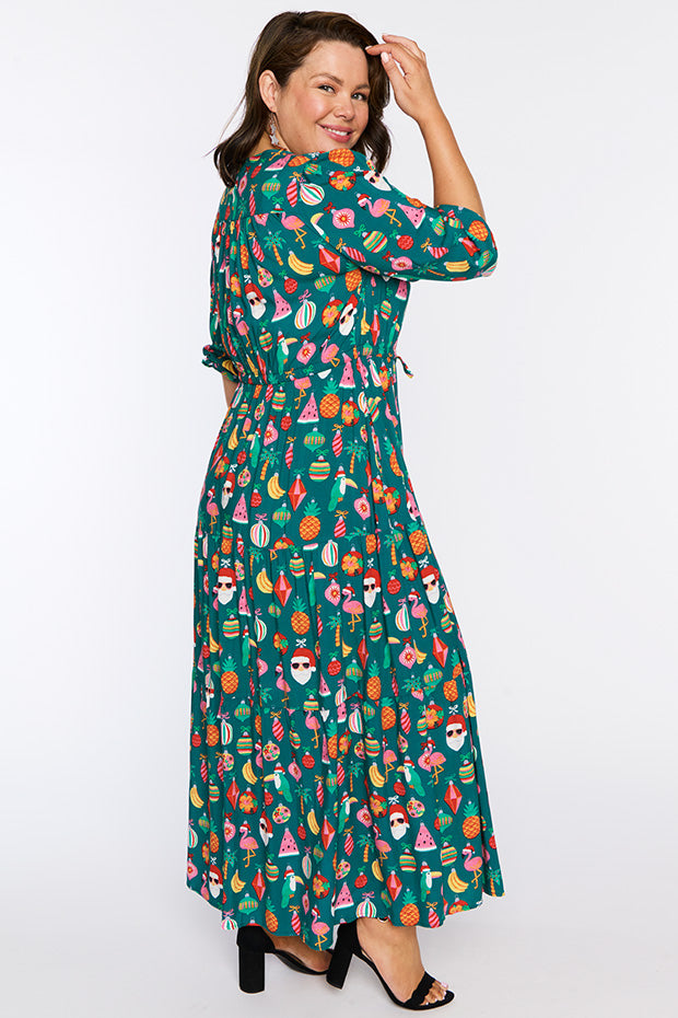 Adeline Christmas Vacation Dress – Christmas Vacation maxi dress