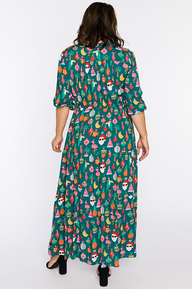 Adeline Christmas Vacation Dress – Christmas Vacation maxi dress