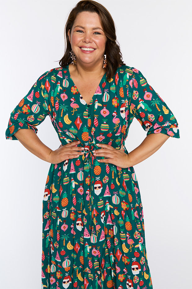 Adeline Christmas Vacation Dress – Christmas Vacation maxi dress