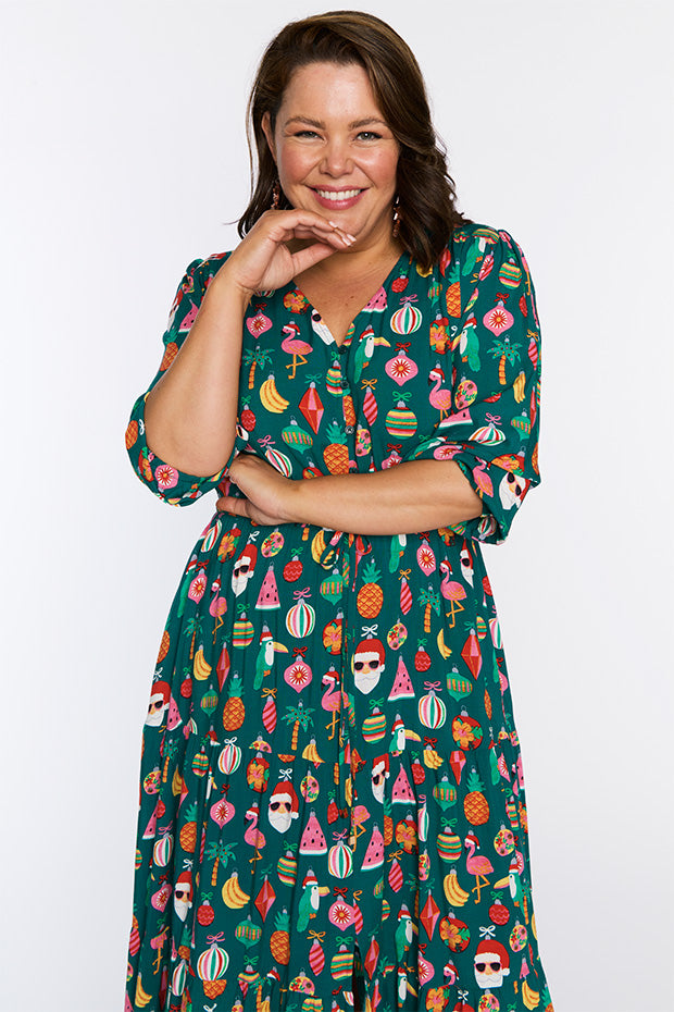 Adeline Christmas Vacation Dress – Christmas Vacation maxi dress