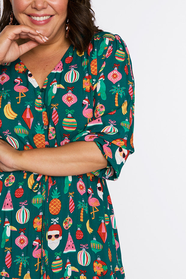 Adeline Christmas Vacation Dress – Christmas Vacation maxi dress