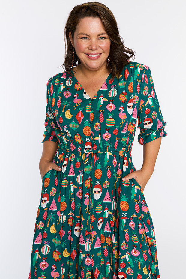 Adeline Christmas Vacation Dress – Christmas Vacation maxi dress
