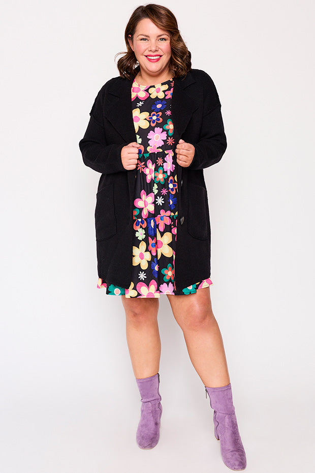 Carolina Black Knit – Black cardigan