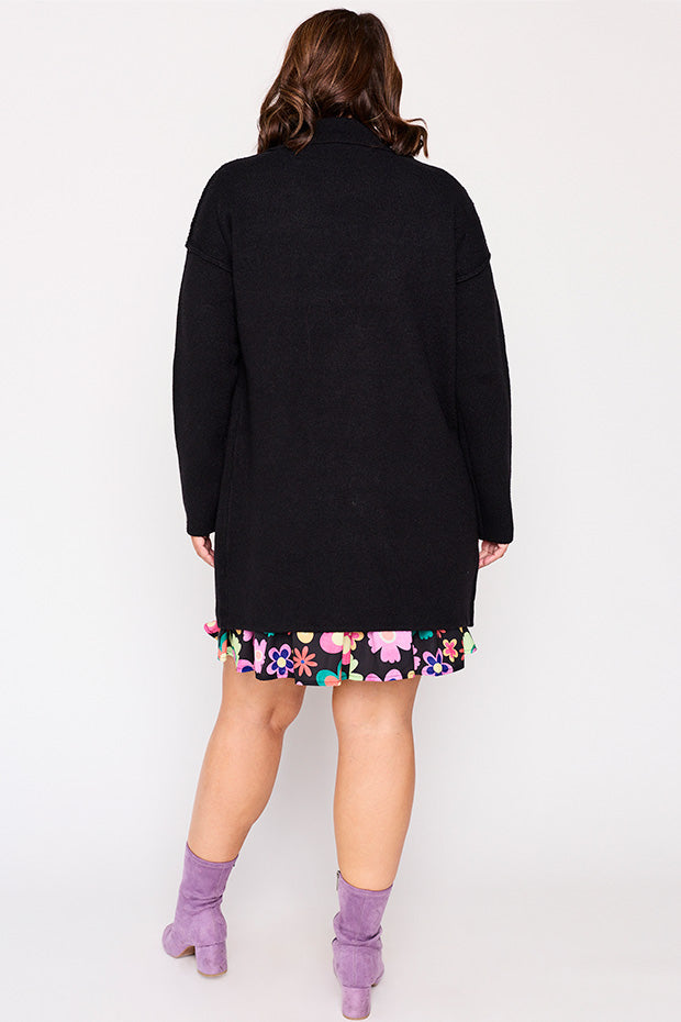 Carolina Black Knit – Black cardigan