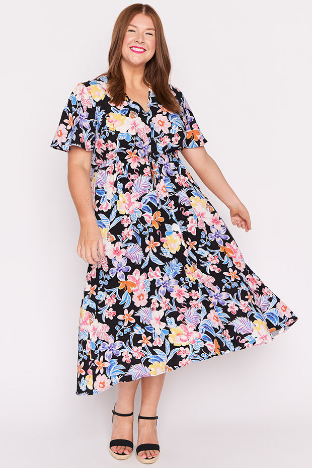 Michelle Playful Paradise Dress – Playful Paradise midi dress