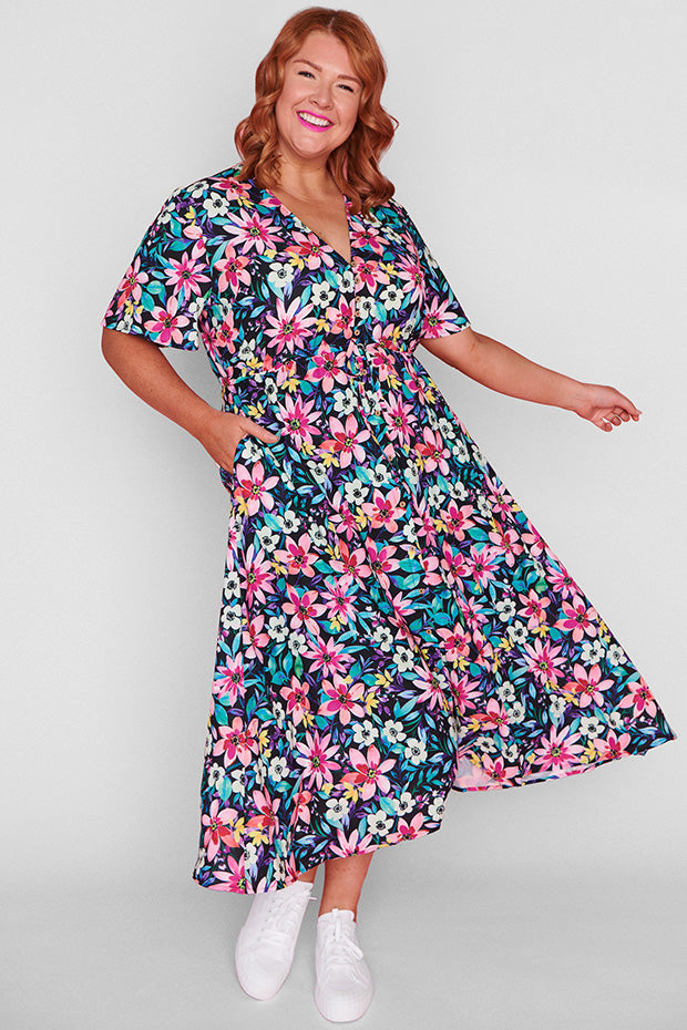 Marley Neon Bloom Dress Little Party Dress Marley Neon Bloom Dress Little Party Dress