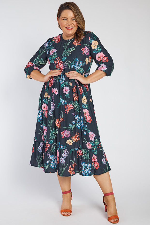 React Cherry Blossom & Friends Dress – Cherry Blossom & Friends midi dress