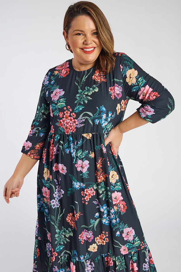 React Cherry Blossom & Friends Dress – Cherry Blossom & Friends midi dress
