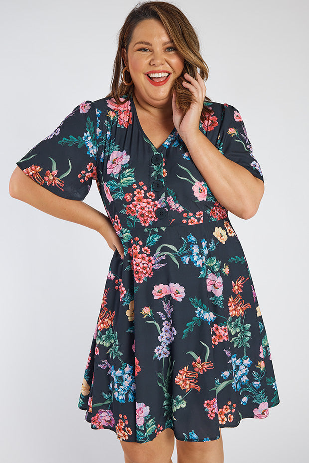 Logan Cherry Blossom & Friends Dress – Cherry Blossom & Friends knee length dress
