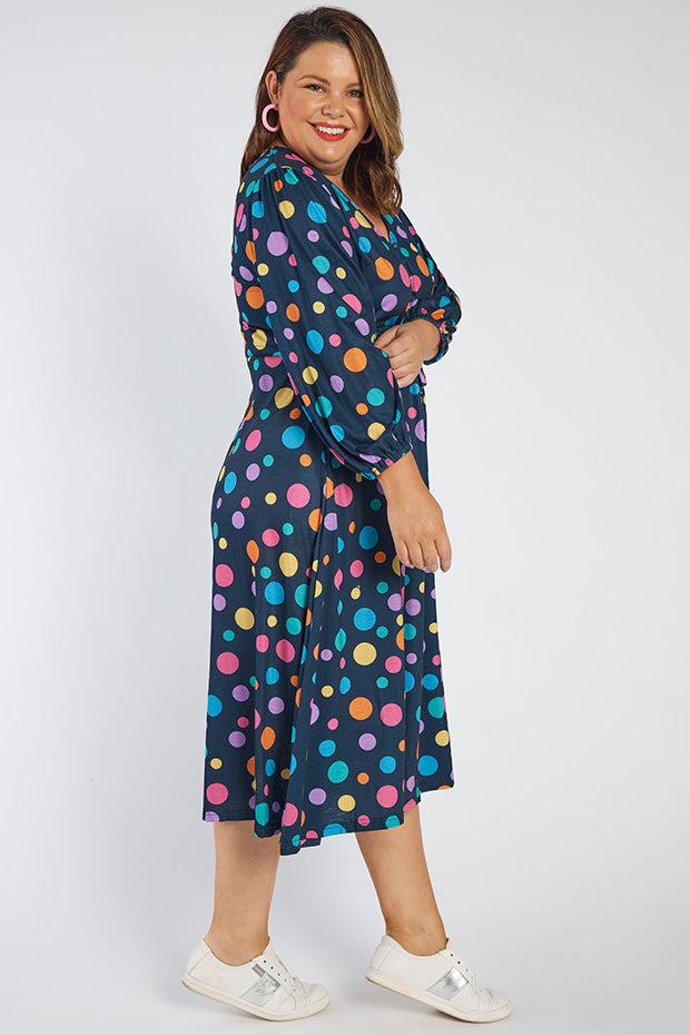 Kloe Multi Spot Dress – Multi Spot maxi dress