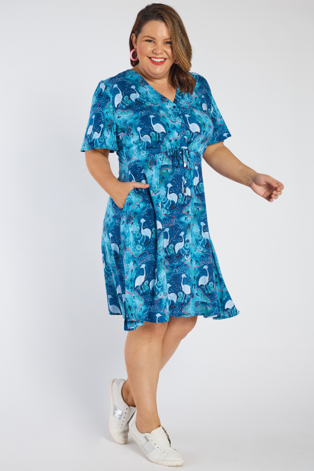 Jaz Night Sky Dress – Night Sky knee length dress