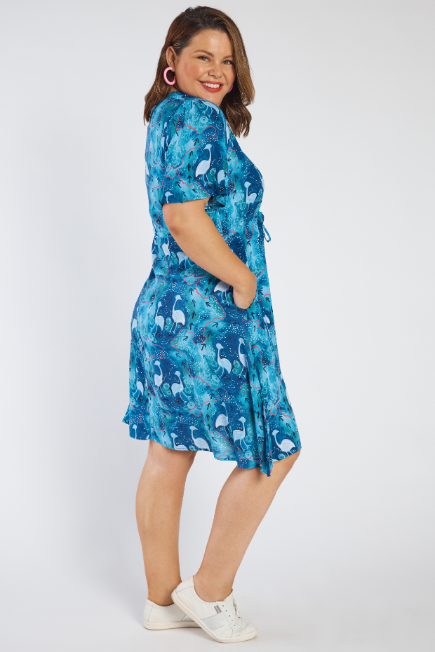 Jaz Night Sky Dress – Night Sky knee length dress