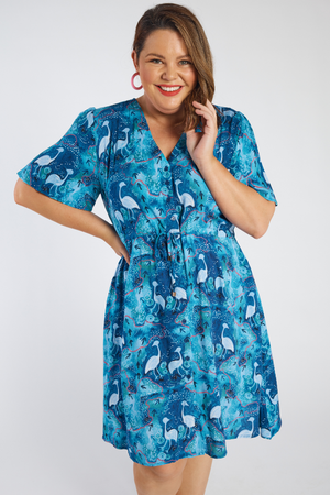The Jaz Dress in Blue