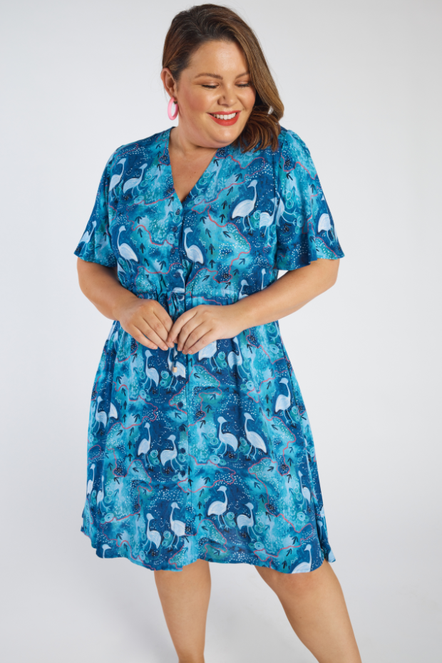 Jaz Night Sky Dress – Night Sky knee length dress