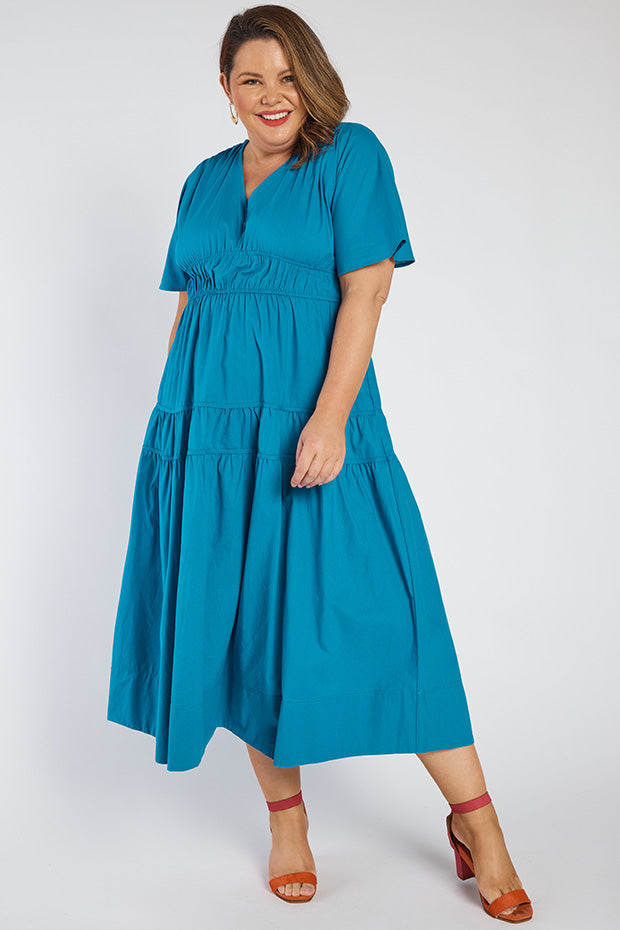 Kassidy Cobalt Dress – Cobalt midi dress