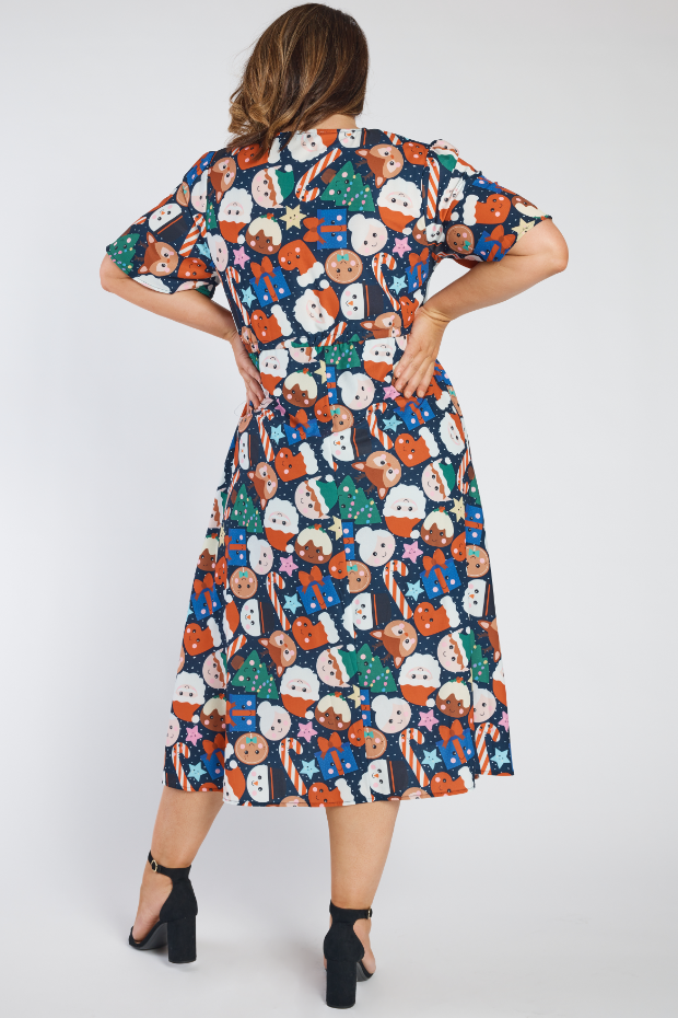 Marley Kawaii Kristmas Dress – Kawaii Kristmas midi dress