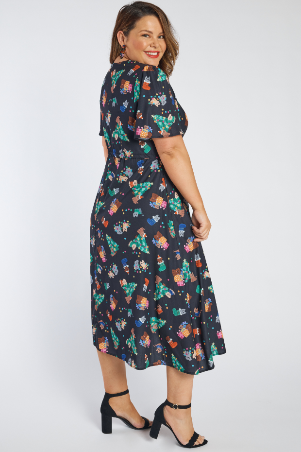 Marley Christmas Pets Dress – Christmas Pets midi dress