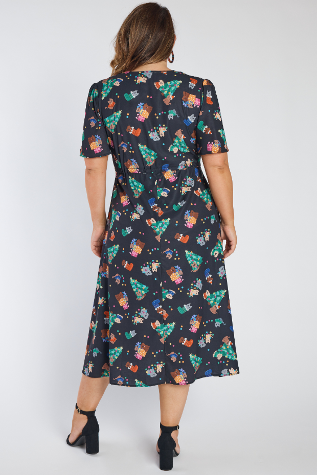 Marley Christmas Pets Dress – Christmas Pets midi dress