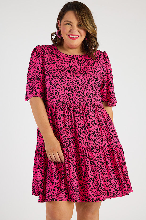 Izzie Animal Hearts Dress – Animal Hearts mini dress