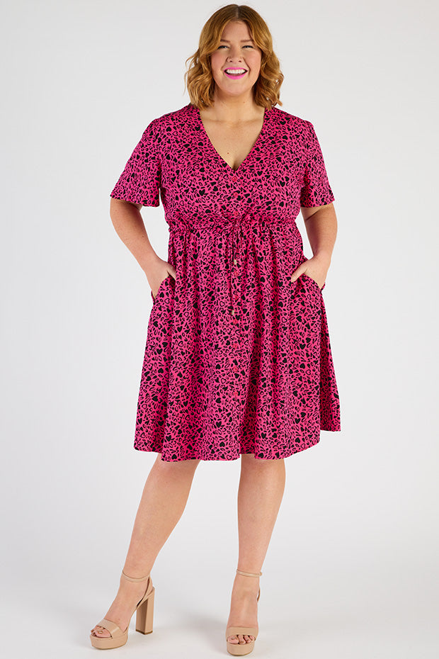 Jaz Animal Hearts Dress – Animal Hearts knee length dress
