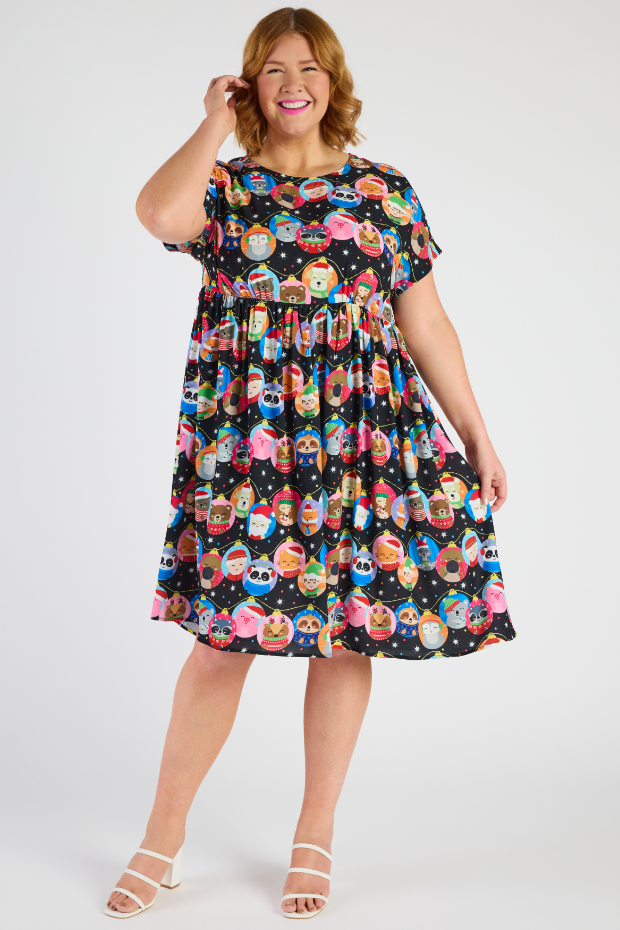 Bam Bauble Christmas Dress – Bauble Christmas midi dress