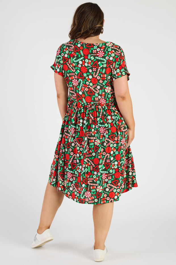 Malia Lollie Christmas Dress – Lollie Christmas knee length dress