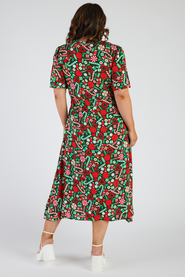 Michelle Lollie Christmas Dress – Lollie Christmas midi dress