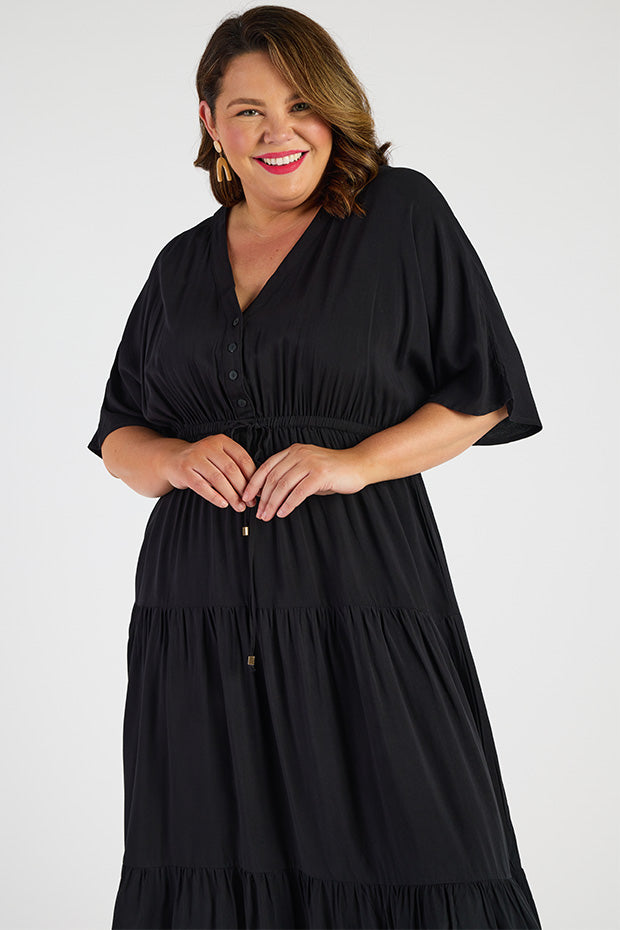 Maddie Black Dress – Black maxi dress