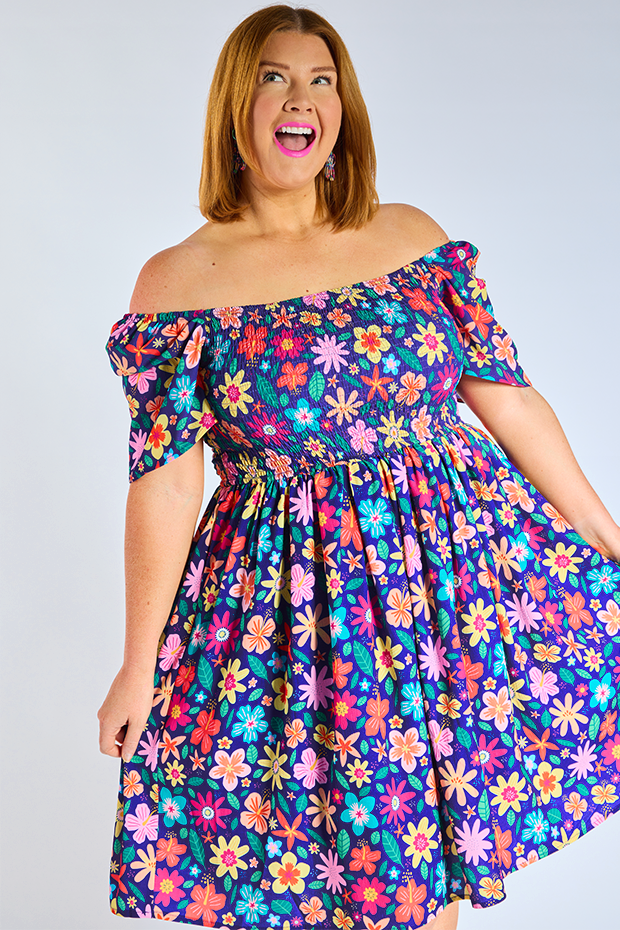 Katarina Ashy Dress – Ashy knee length dress