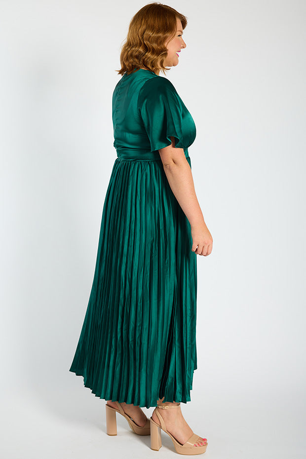 Rosella Emerald Dress – Emerald maxi dress
