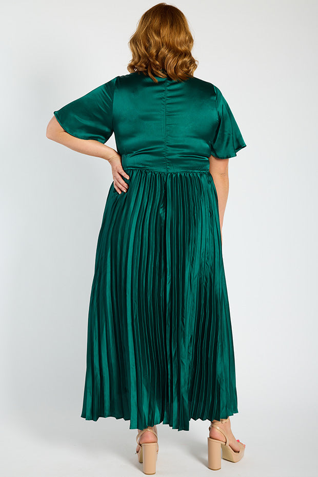 Rosella Emerald Dress – Emerald maxi dress