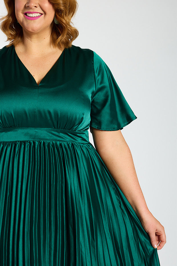 Rosella Emerald Dress – Emerald maxi dress