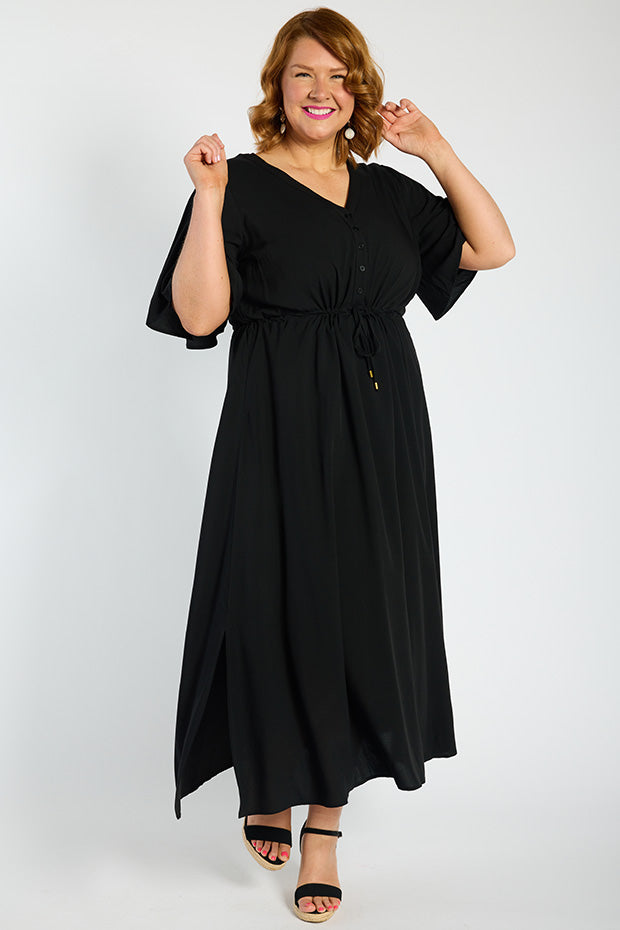 Annie Black Dress – Black maxi dress