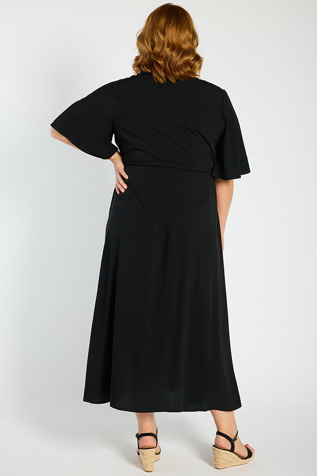 Annie Black Dress – Black maxi dress