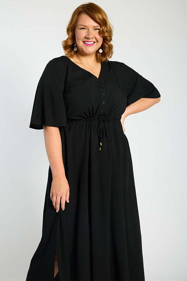 Annie Black Dress – Black maxi dress