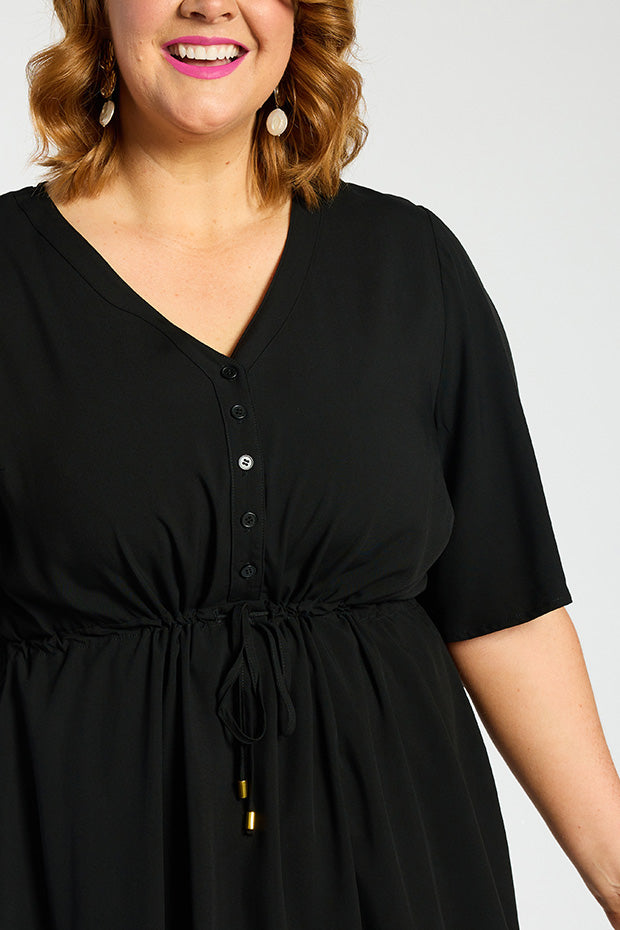 Annie Black Dress – Black maxi dress