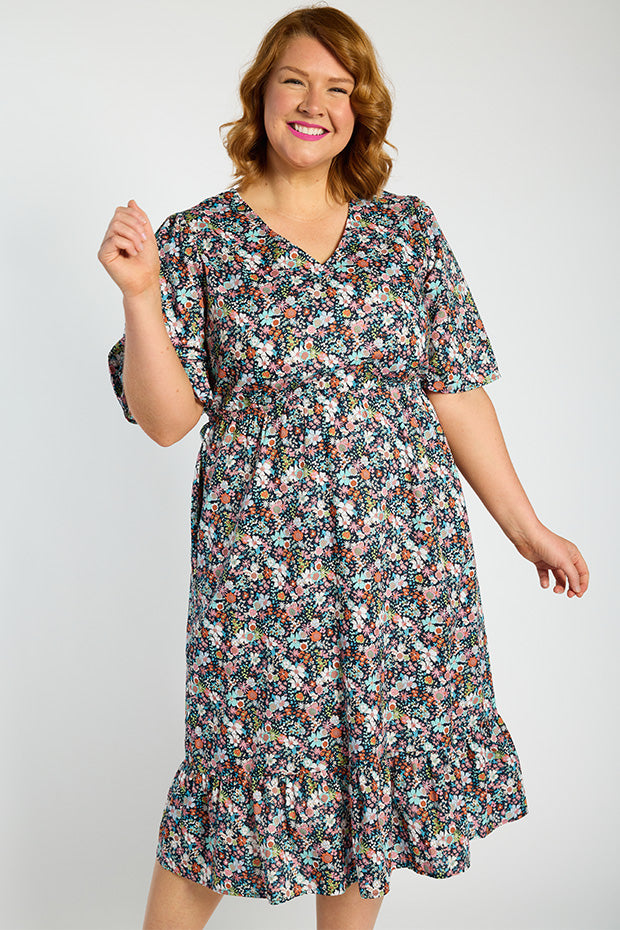 Florida Flower Burst Dress – Flower Burst midi dress